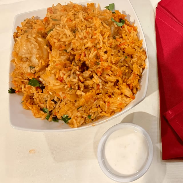 Shrimp Biryani.